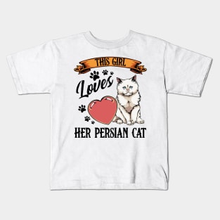 Persian Cat Kids T-Shirt